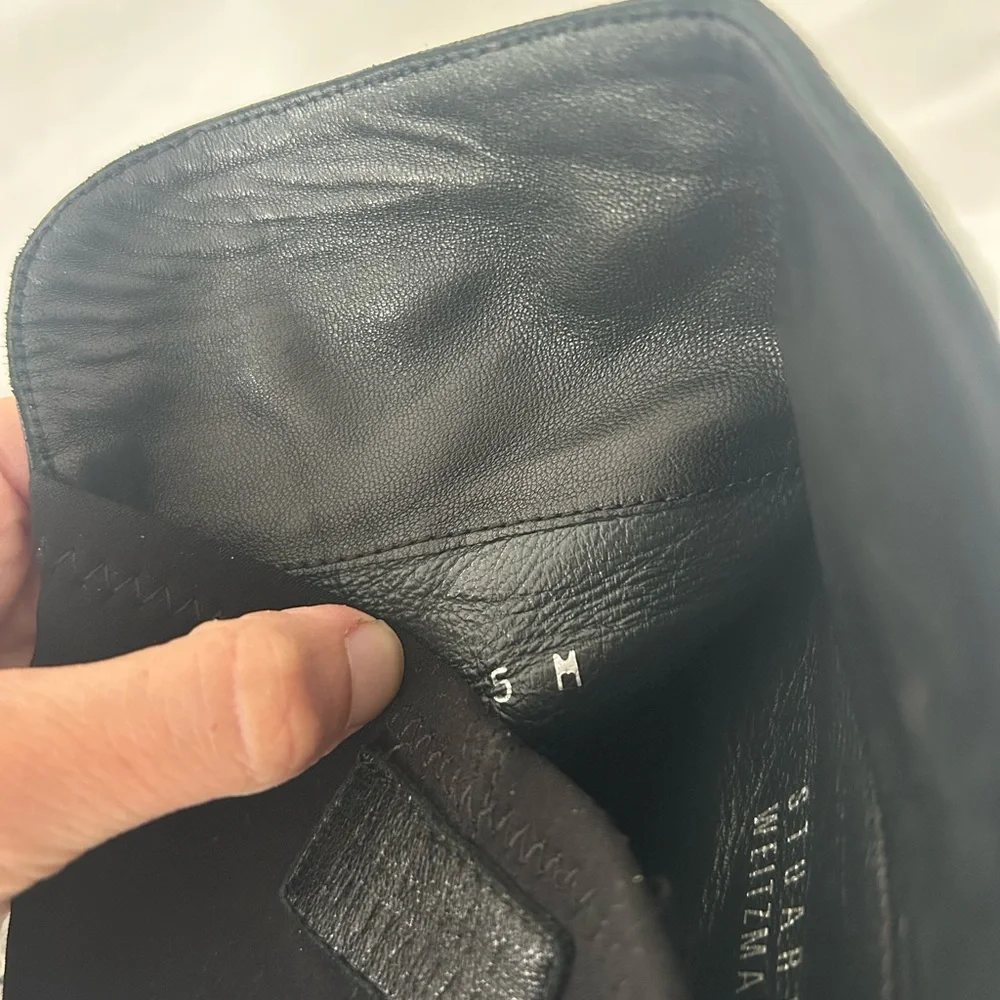 Stuart weitzman size 5 black boots